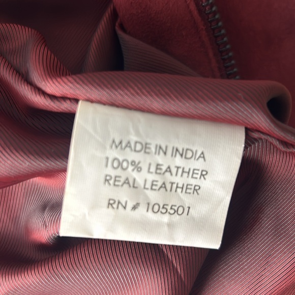 NWT Double D Ranchwear red suede fringe stud zip western nfr rodeo jacket Large - Picture 10 of 15